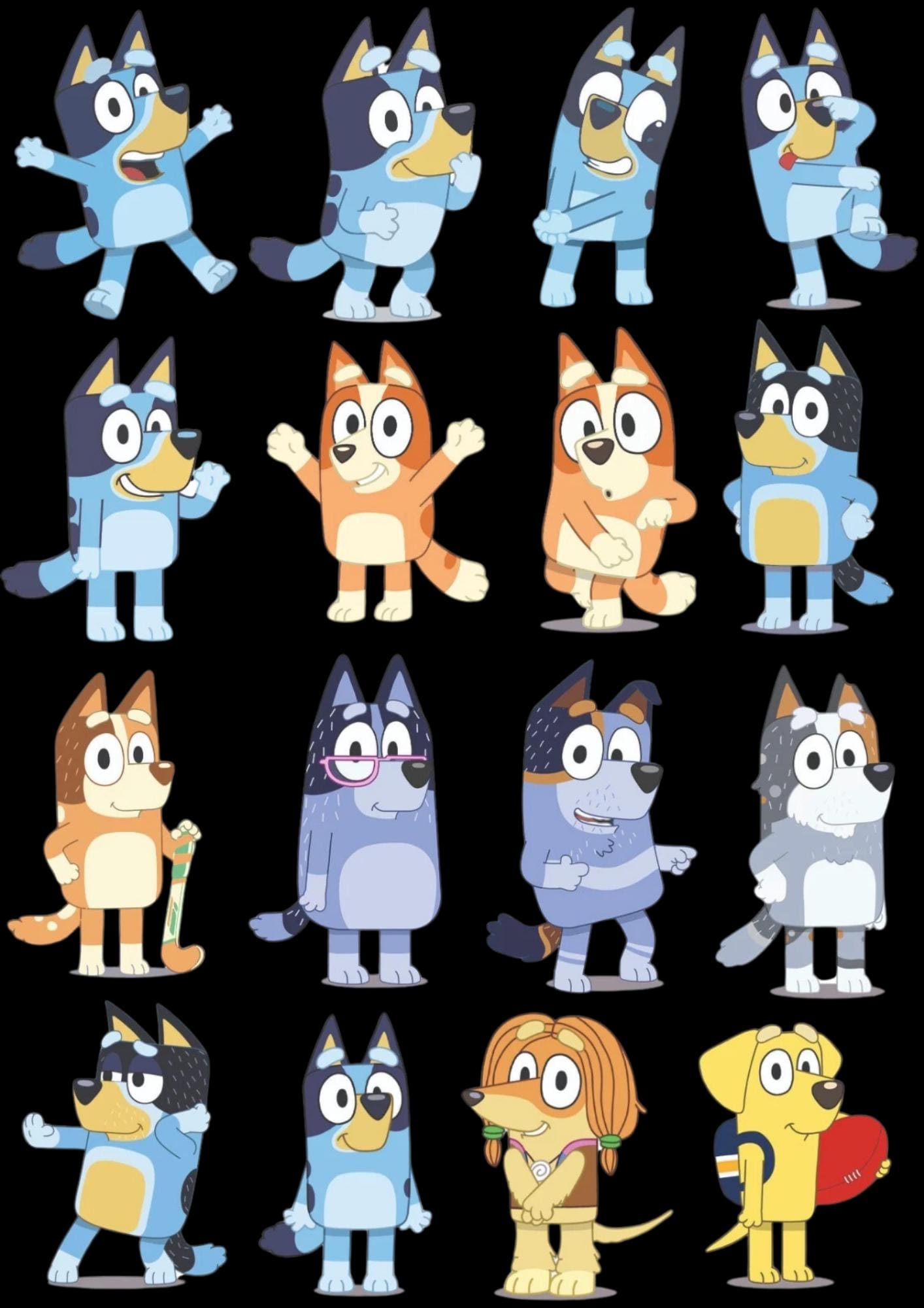 Bluey Sticker Sheet - Etsy