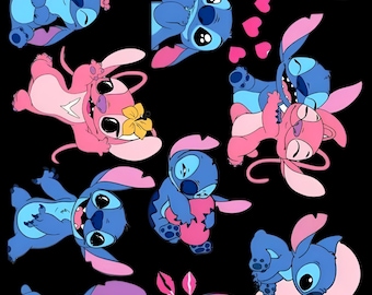 Angel and Stitch Sticker Sheet