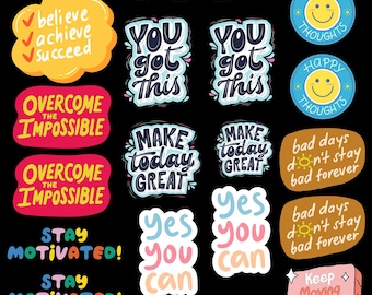 Motivational Sticker Sheet