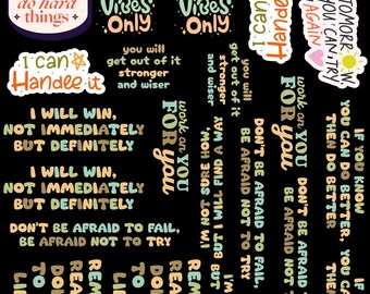 Motivational Sticker Sheet