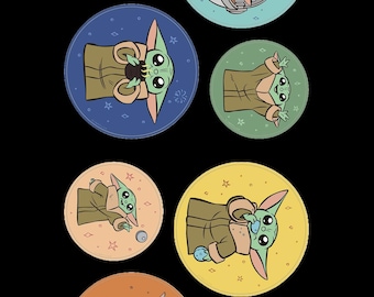 Grogu The Child Sticker Sheet