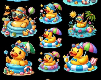 Cruising Ducks Sticker Sheet