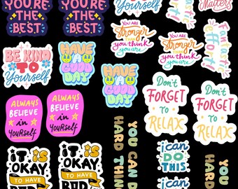 Motivational Sticker Sheet