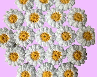MOTIF HANDMADE 30PC. crochet granny squares, crochet kit, unblocked granny squares set, 5.5 CM 2INC