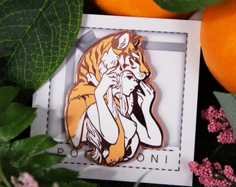 original | huntress enamel pin | november 2023 patreon exclusive