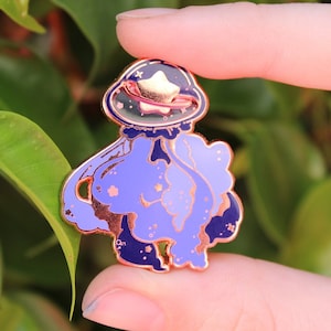 stella gelata stained glass enamel pin