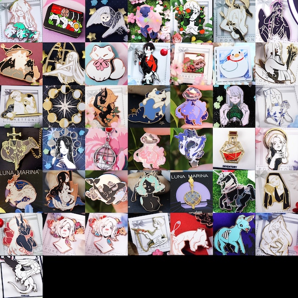 original | B grade enamel pin grab bag | pokettoni & ryis collection