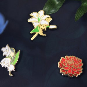 original | flower garden series 2 mini pin set | winter 2023 patreon exclusive