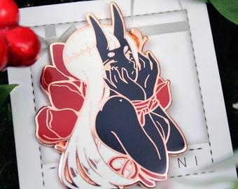 original | tied enamel pin | may 2023 patreon exclusive