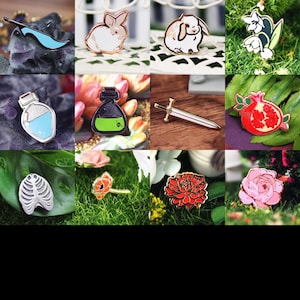 oryginalny | mini torebka z emalii na szpilki