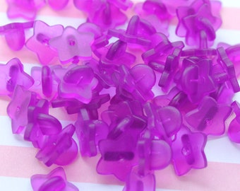 clear purple rubber star pin backings for enamel pins