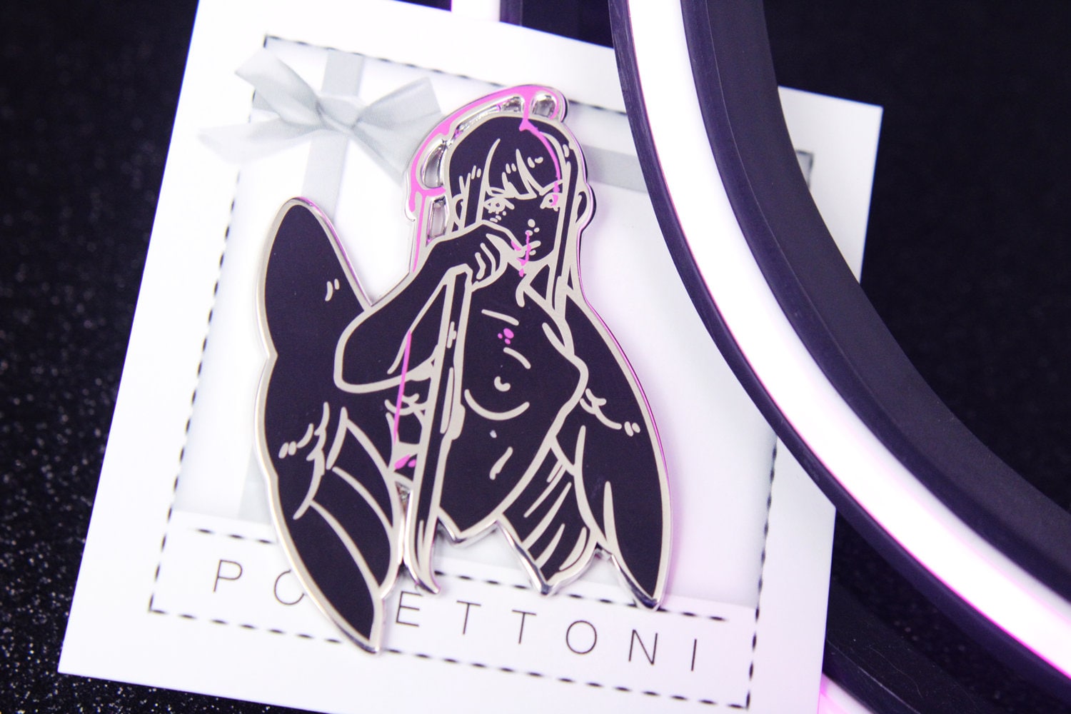 original | nosebleed enamel pin | october 2023 patreon exclusive