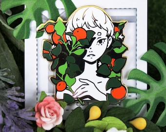 original | citrus enamel pin | november 2022 patreon exclusive