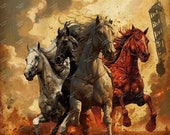 Four Horsemen of the Apocalypse - Etsy