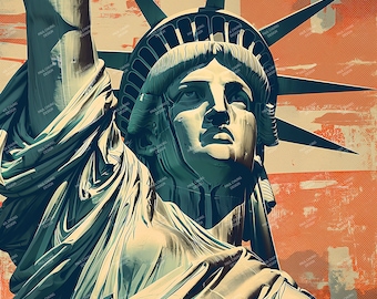 Statue of Liberty, New York-Graphic Poster
