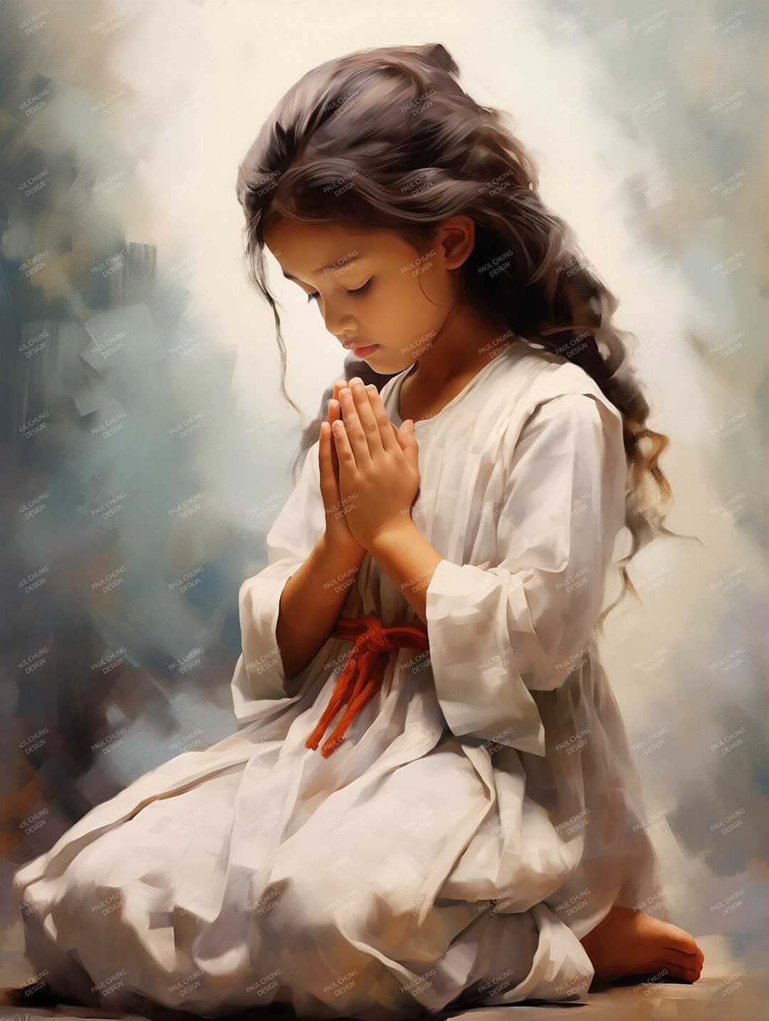 A Girl Praying - Etsy