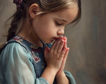 A Girl Praying - Etsy