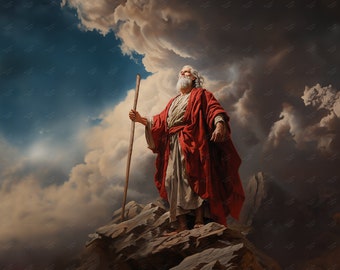 Moses on the Mt Sinai