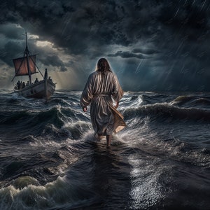 Jesus geht auf dem Wasser