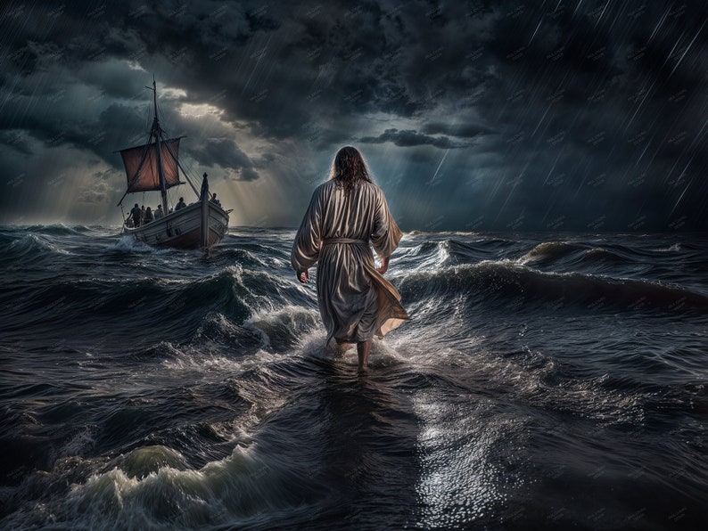 Jesus Walking on the Water image 1