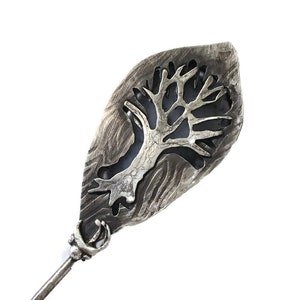 Tree Hair Stick with Dendritic Opal image 2