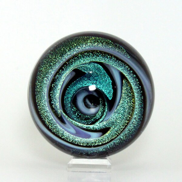 Winterbower Handmade Contemporary Art Glass Vortex Marble 47