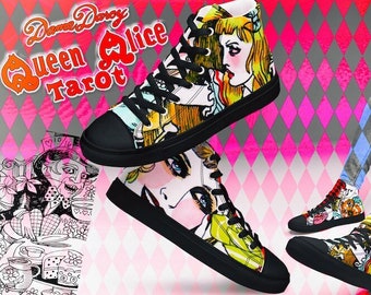 Dame Darcy Queen Alice Tarot Hi-Top Shoes