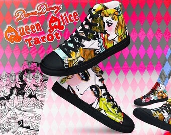 Dame Darcy Queen Alice Tarot Hi-Top Shoes