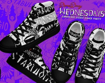 Limited Edition Dame Darcy Wednesdays 'STABULOUS!' Hi-Top Shoes