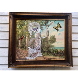 Rococo Ghost Southern Gothic Painting Framed Dame Darcy