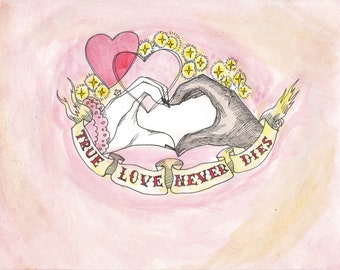 True Love Illustration Print Dame Darcy