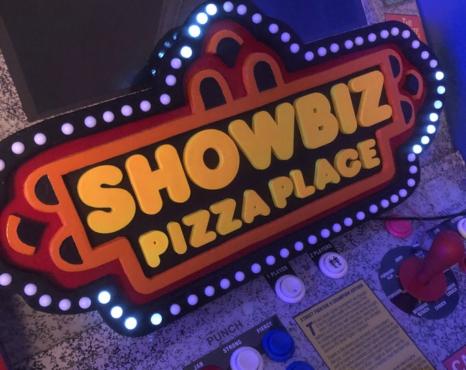 Showbiz Pizza Place Sign Replica