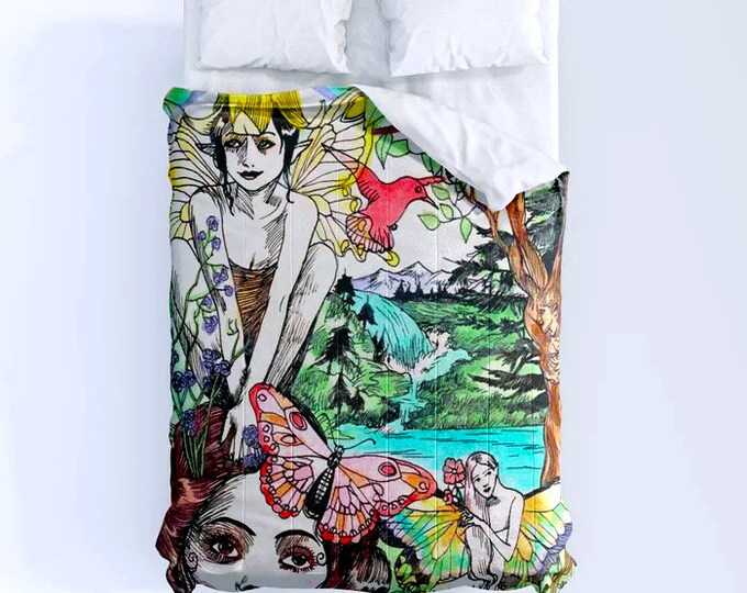 Comforter Blanket Dame Darcy Home Decor Bedding Illustration Select Design