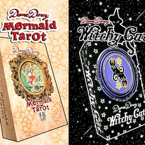 Dame Darcy Mermaid Tarot: Gold Edition, Witchy Cat Tarot Set