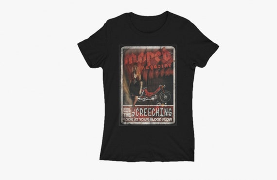 Moped Horror T-shirt Dame Punk Goth Womens - Etsy