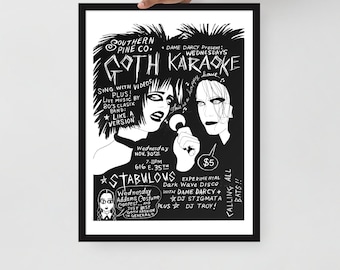 Dame Darcy's Wednesdays 'Goth Karaoke' Framed Print