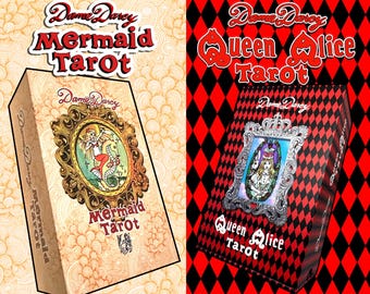 Mermaid Tarot Gold Edition | Queen Alice Tarot | Dame Darcy