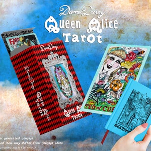 Queen Alice Tarot Version 2 Silver Edge Deluxe Box Meanings image 5