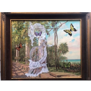 Rococo Ghost Southern Gothic Painting Framed Dame Darcy image 2