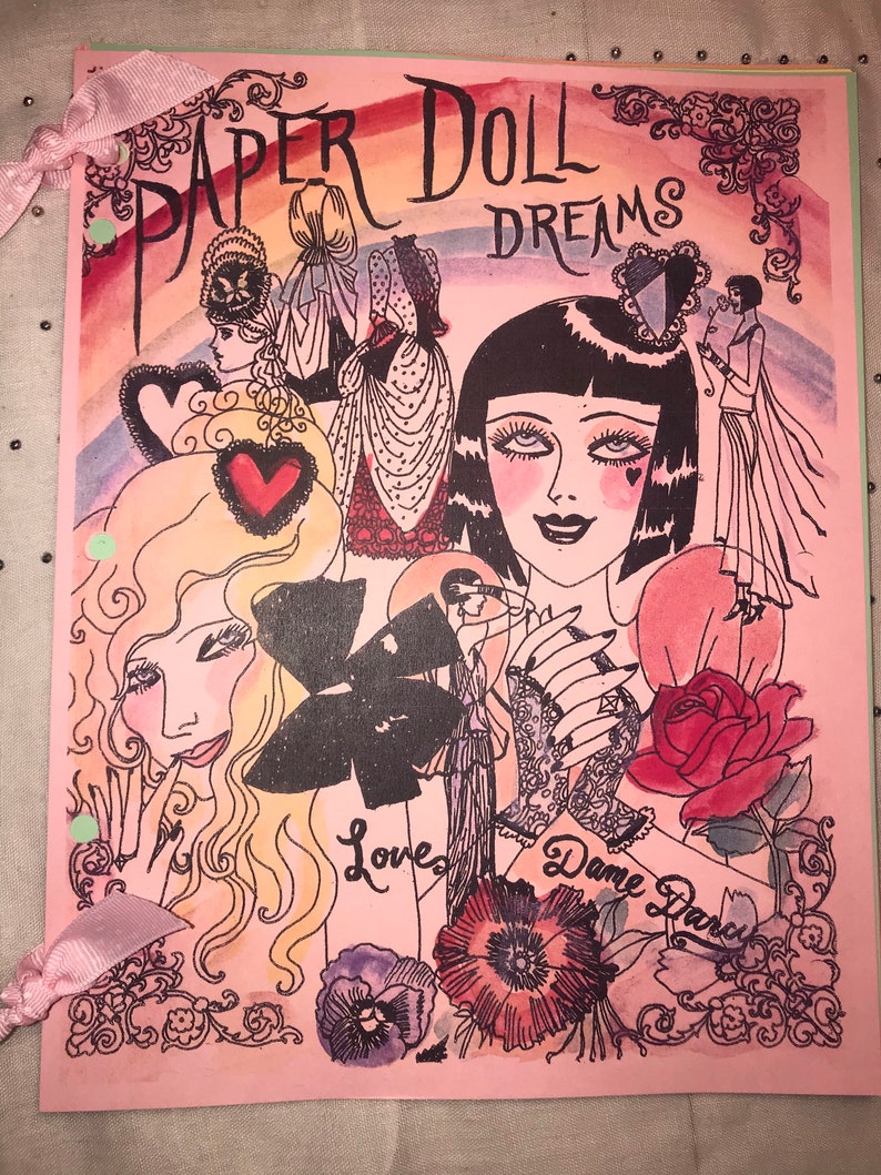 Paper Doll Dreams Coloring Book Zine Dame Darcy image 10