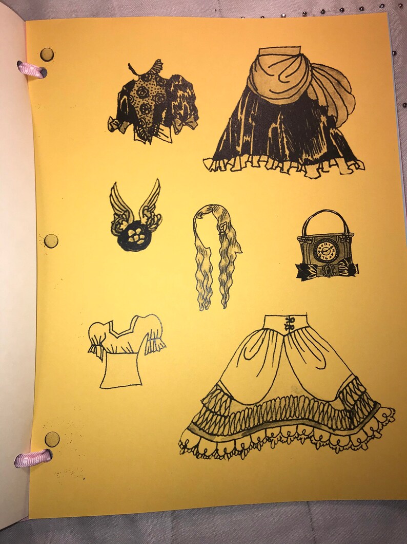 Download Paper Doll Dreams Coloring Book Zine Dame Darcy | Etsy