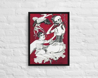 Dame Darcy 'Pretty Sexy Death' Canvas Art Print