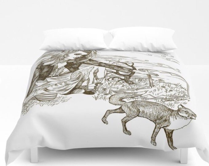 Fox Comforter Dame Darcy Home Decor Bedding Illustration Reusable