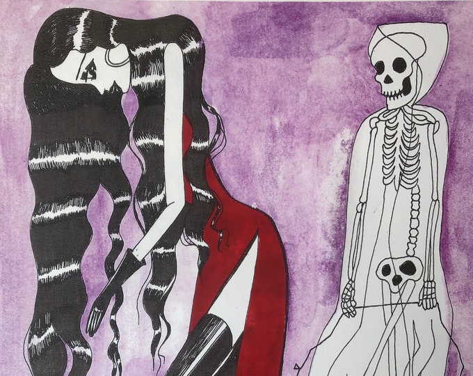 Death And The Maiden Art Print Dame Darcy