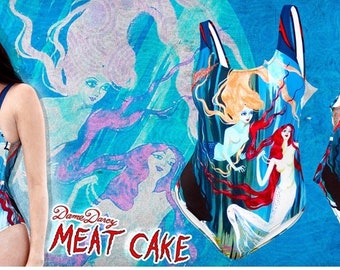 Limited Edition Dame Darcy MEAT CAKE One Piece Swimsuit