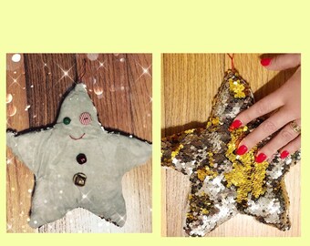 Star | Doll | Holiday | Ornament | Nondenominational Ornament | Tree Decoration | Hand Made | Art Doll | Dame Darcy | Doll