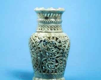 Kishore Arts Gaurara Stone Carving Flower Vase