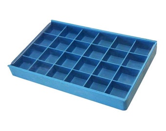 Plastic box with 24 compartments - plastic box - storing zircons