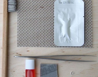 Art Clay Silver Starter Set - mini - huella digital plateada - encantos hechos a mano de plata