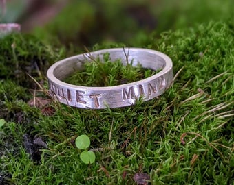 Anillo de plata MENTE TRANQUILA